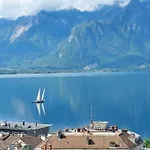 住宿加早餐酒店 With Splendid View In Montreux Center Veytaux